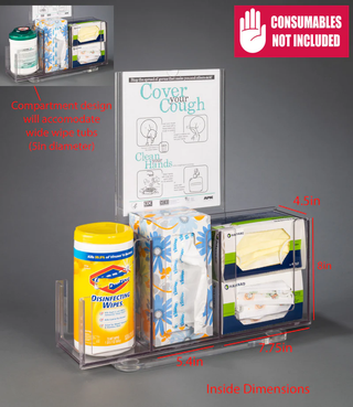 Poltex RESPU-3STL-SLV Respiratory Hygiene Station U