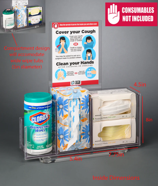 Poltex RESPU-3STL-SLV Respiratory Hygiene Station U
