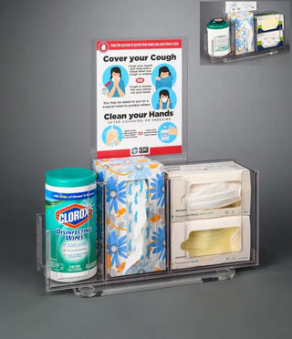 Poltex RESPU-3STL-SLV Respiratory Hygiene Station U