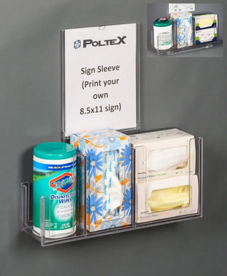 Poltex RESPU-3STL-SLV Respiratory Hygiene Station U