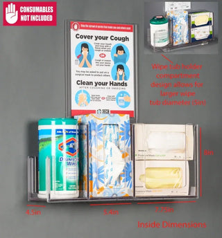 Poltex RESPU-3STL-SLV Respiratory Hygiene Station U