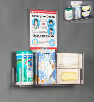 Poltex RESPU-3STL-SLV Respiratory Hygiene Station U