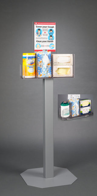 Poltex RESPU-S-DCL Respiratory Hygiene Station U-Tub Wipe, Mask, Tissue