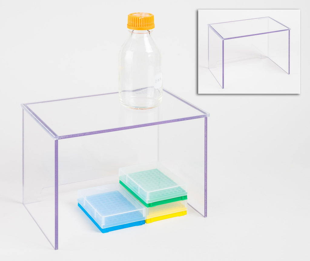 Poltex RISER1288 Benchtop Simple Riser Shelves – PETG Stackable Lab ...