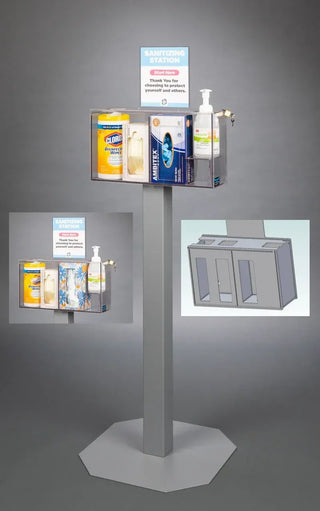 Poltex SANSTAT Stand Mount Sanitizing Station