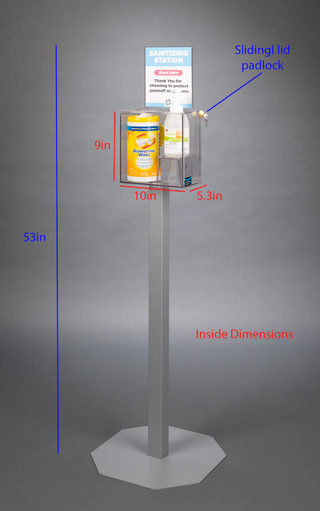 Poltex SANSTAT Stand Mount Sanitizing Station