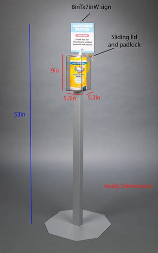 Poltex SANSTAT Stand Mount Sanitizing Station