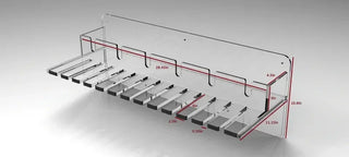 Poltex SCOPCON Acrylic Scope Connector Drying Rack with Optional Wire Box Storage