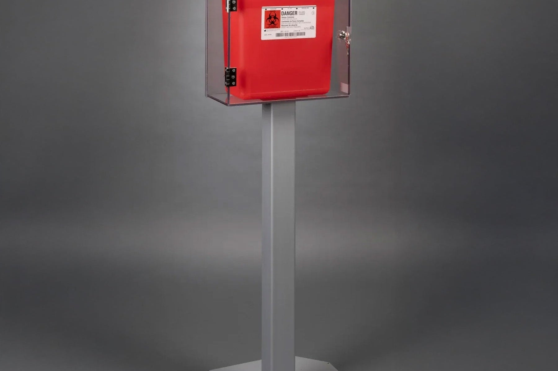Poltex SHARPCAB3 3 Gallon Sharps Container Cabinet - Cam Lock