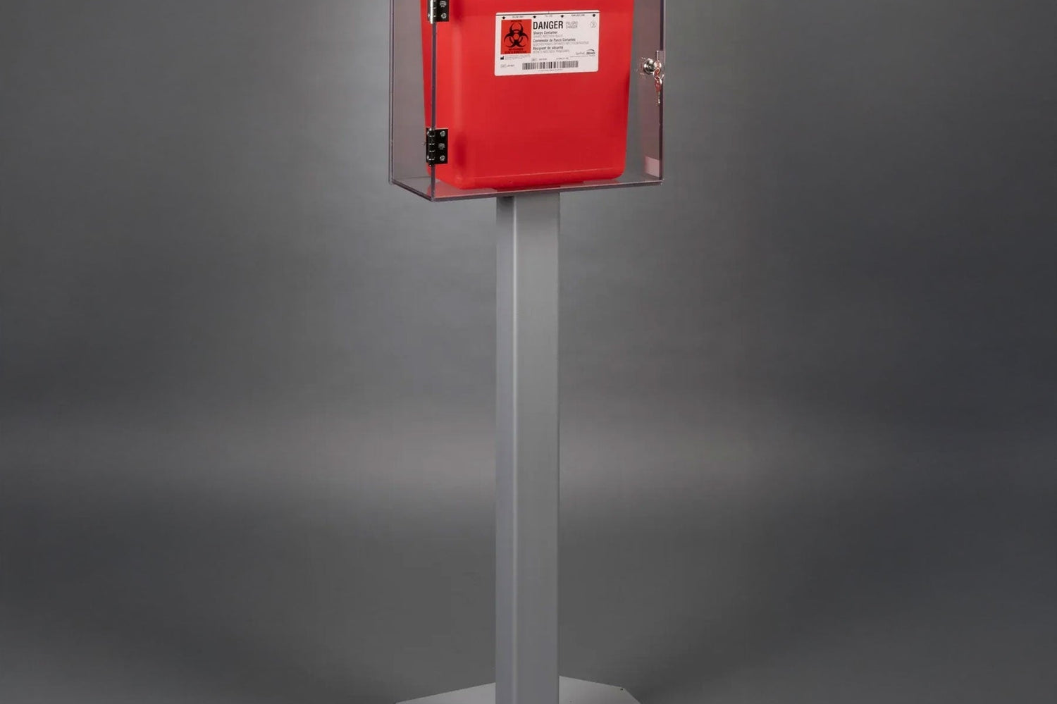Poltex SHARPCAB3 3 Gallon Sharps Container Cabinet - Cam Lock