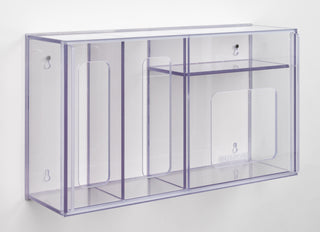 Poltex SHLDN95CAB-W N95/Face Mask w/Shield Dispenser - Sliding Door/Front Load