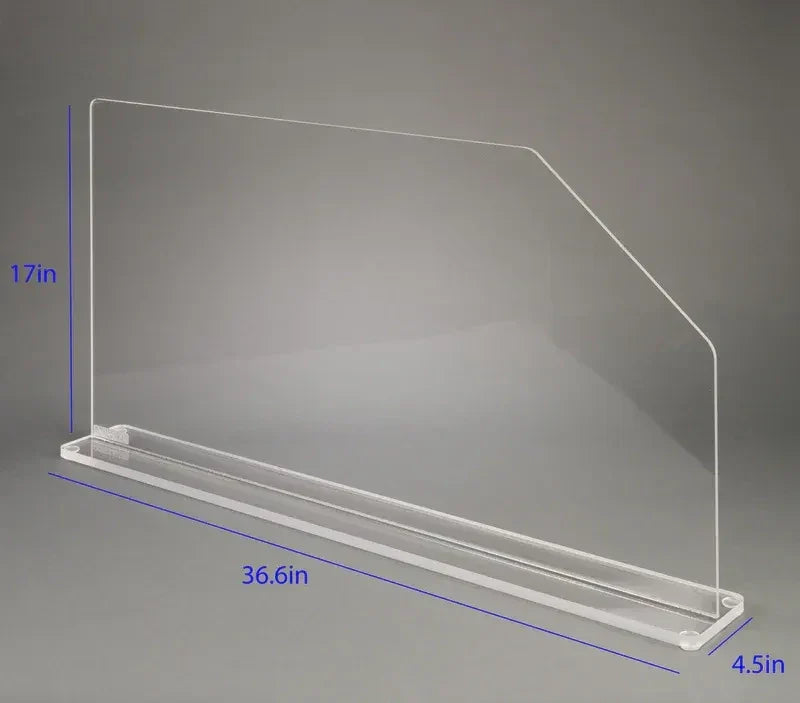 Poltex SPLSHACSH Free-Standing Acrylic Splash Shield