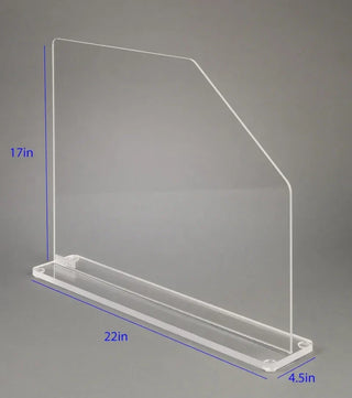 Poltex SPLSHACSH Free-Standing Acrylic Splash Shield