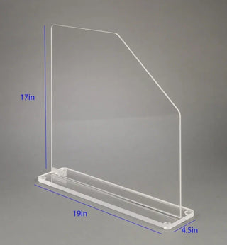 Poltex SPLSHACSH Free-Standing Acrylic Splash Shield