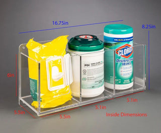 Poltex TRIWIPE Triple Wipe Holder - 2 Tub, Packet