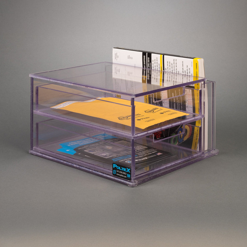 Poltex LOGDWR Two Drawer/Logbook Holder Unit