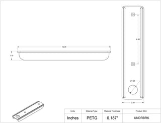 Poltex UNDRBRK Undermount Pipette Controller Bracket