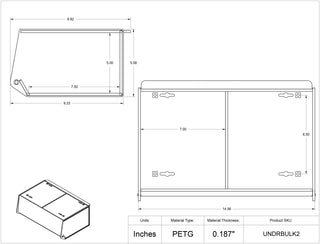 Poltex UNDRBULK2 Undermount Double Bulk Bin