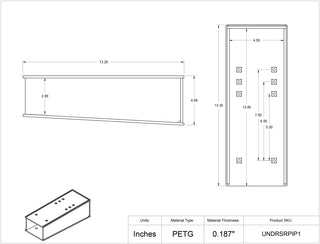Poltex UNDRSRPIP1 Undermount Serological Pipette Holder 