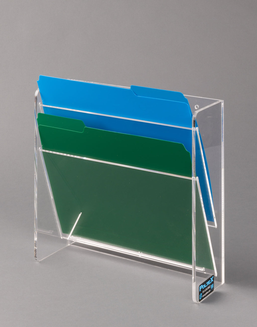 Poltex VRTFILE2 Vertical Wall File Landscape 2-Pocket – PETG Literature ...