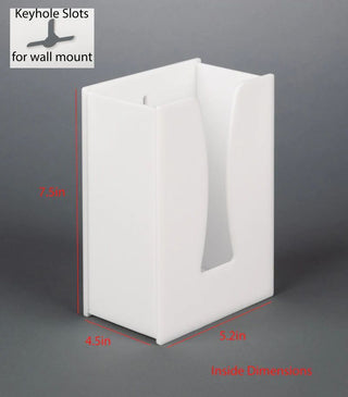Poltex WHITIS Tissue Box Holder, White