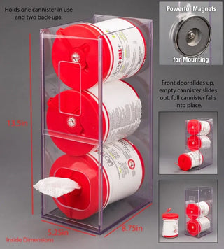 Poltex WIPE3VM Visual Management Wipe Tub Dispenser