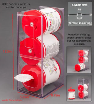 Poltex WIPE3VM Visual Management Wipe Tub Dispenser