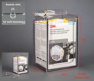 Poltex n95MSKLCK Locking N95 Mask Dispenser