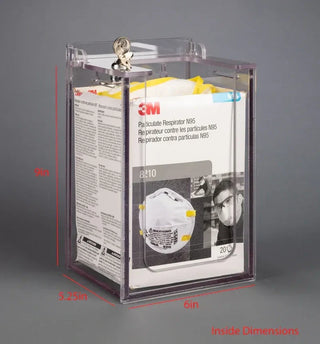 Poltex n95MSKLCK Locking N95 Mask Dispenser