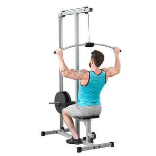 Powerline PLM180X Lat Machine, Dual High and Low Pulley System