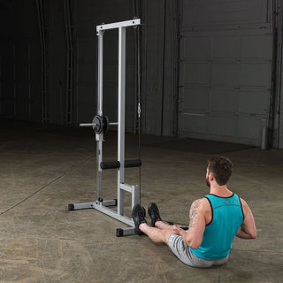 Powerline PLM180X Lat Machine, Dual High and Low Pulley System