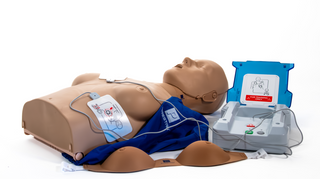 Prestan PP-AFM-100M-DS Professional Female Dark Skin CPR Manikin with Monitor