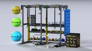 Prism Fitness 400-150-203 Smart FTC Free Standing – 2 Bay Package, 3 Storage Shelves 