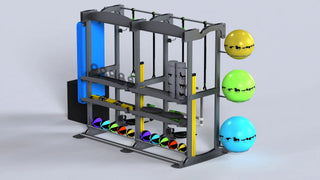Prism Fitness 400-150-203 Smart FTC Free Standing – 2 Bay Package, 3 Storage Shelves 