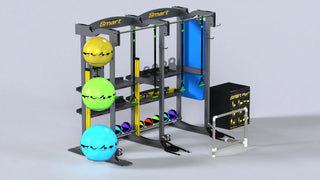 Prism Fitness 400-150-203 Smart FTC Free Standing – 2 Bay Package, 3 Storage Shelves 
