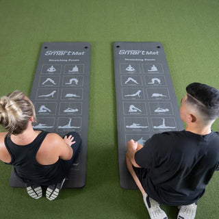 Prism Fitness 400-155-031 Smart Exercise Mat, 16mm With Grommets (Black), 72” x 24”