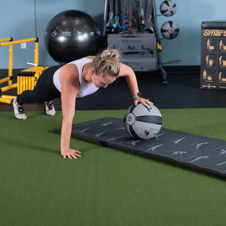 Prism Fitness 400-155-031 Smart Exercise Mat, 16mm With Grommets (Black), 72” x 24”