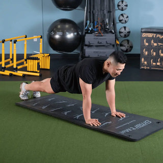 Prism Fitness 400-155-031 Smart Exercise Mat, 16mm With Grommets (Black), 72” x 24”