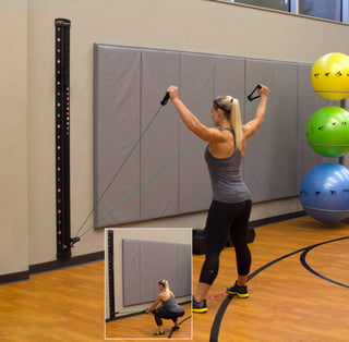 Prism Fitness Smart Resistance Wall Gym Options, 7 ft Stainless Steel Track
