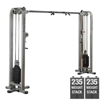 Pro ClubLine SCC1200G2 Cable Crossover, Silver Finish (235 lb. Weight Stacks)