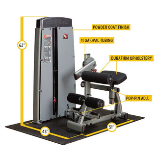 Pro Clubline DABBSF ProDual Ab Crunch and Back Extension Machine (210 lb. Stack)