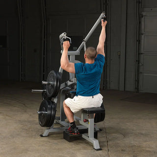 Pro Clubline LVLA Leverage Lat Pulldown, Dual-Axis Diverging Movement