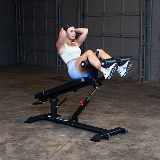 Pro Clubline SAB500B Ab Bench, 70`` L x 27`` W x 49`` H, 125 lbs.