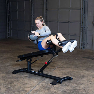 Pro Clubline SAB500B Ab Bench, 70`` L x 27`` W x 49`` H, 125 lbs.