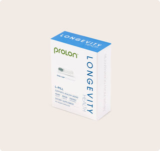 ProLon L-Pill DS4000 daily longevity supplement carton, front view