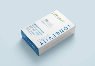 ProLon L-Pill carton with the dual-cap capsules alongside it