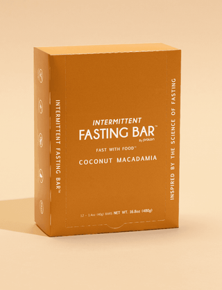 ProLon Fast Bar Coconut Macadamia box, front and side panels
