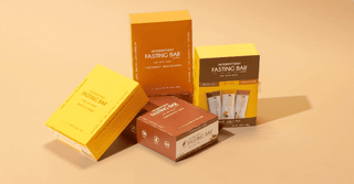 The ProLon Fast Bar flavor range, boxes grouped together