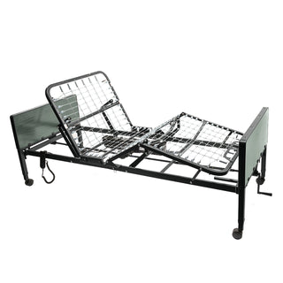 Proactive Protekt Akra-SE Semi-Electric Homecare Bed – 36"×80" 450 lb, Black
