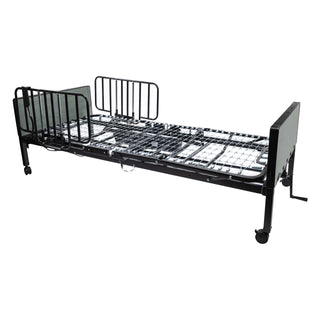 Proactive Protekt Akra-SE Semi-Electric Homecare Bed – 36"×80" 450 lb, Black